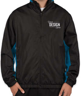 Port Authority Core Colorblock Full Zip Jacket - Color: Black / Imperial Blue