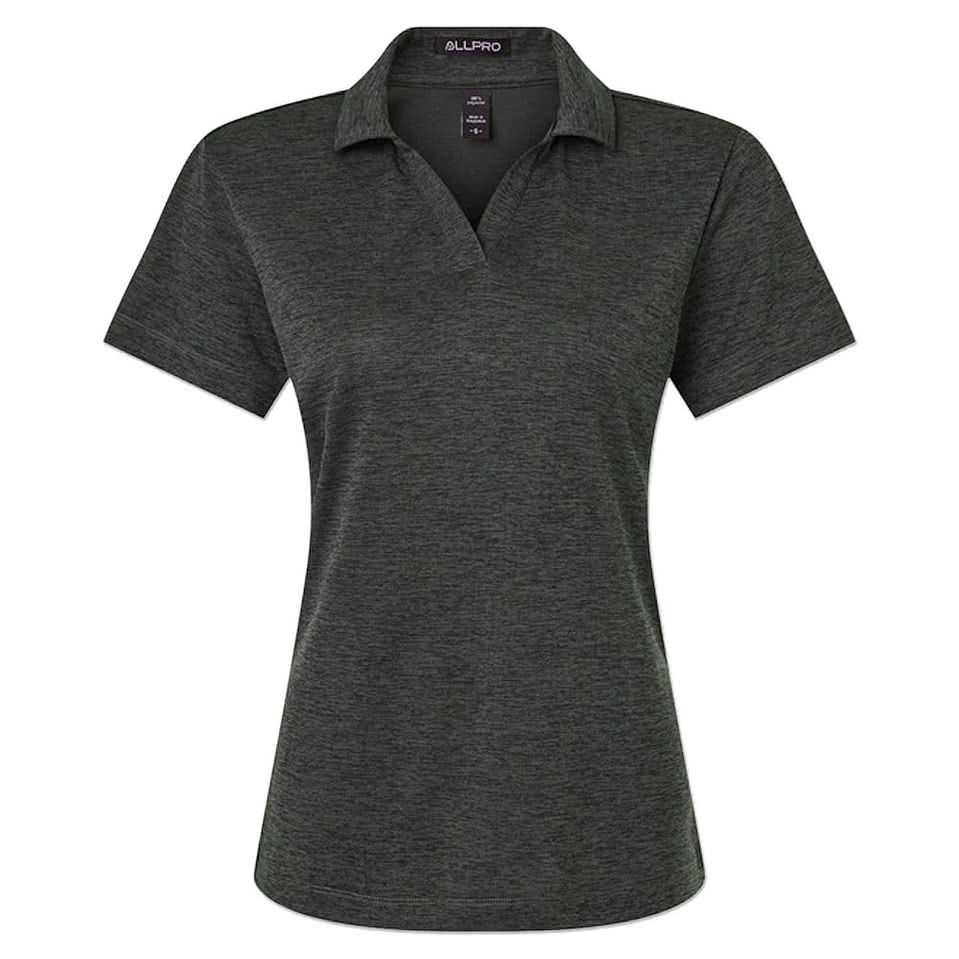 AllPro Women's Pro-Lock Melange Performance Polo - Embroidered
