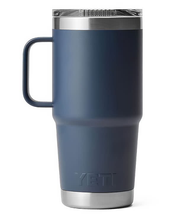 YETI Laser Engraved 20 oz. Rambler Insulated Travel Mug with Stronghold Lid