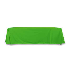 Full Color 8' LazerLine Throw Tablecloth - Color: Shamrock