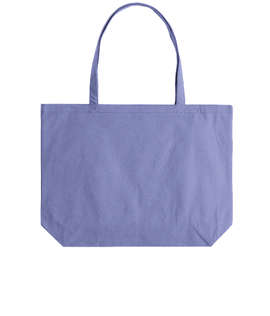 Medium Midweight Pigment Dyed Canvas Tote Bag - Color: Periwinkle Blue