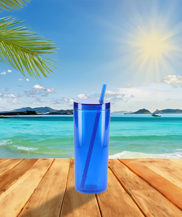 16 oz. Chroma Acrylic Eco Tumbler with Straw