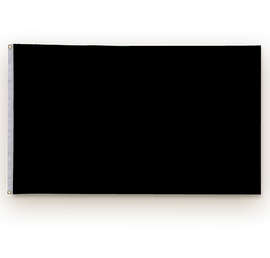 Full Color 3' x 5' Single Sided Nylon Flag - Color: Black