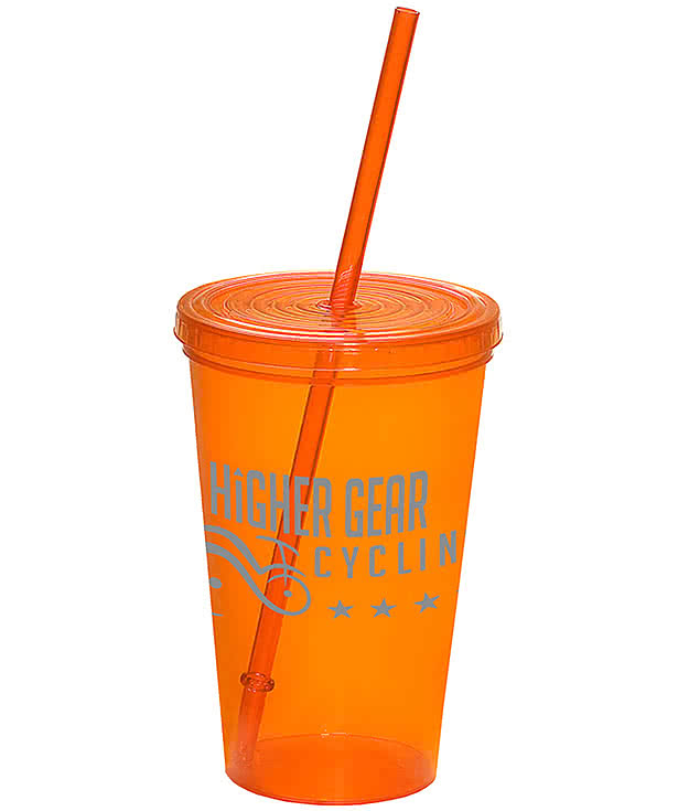 20 oz. Econo Sturdy Sipper Tumbler with Straw
