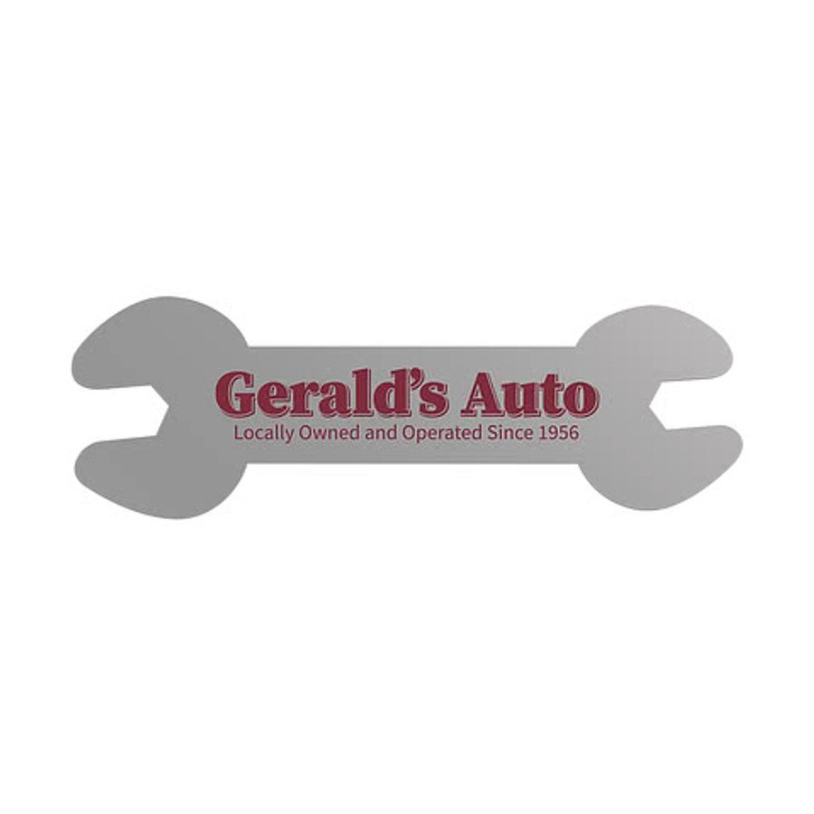 Full Color Re-Stick-It 1.375 in. x 4.125 in. Wrench Shaped Reusable Decal