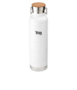 Laser Engraved 22 oz. Thor Speckled Copper Vacuum Insulated Water Bottle - Color: White
