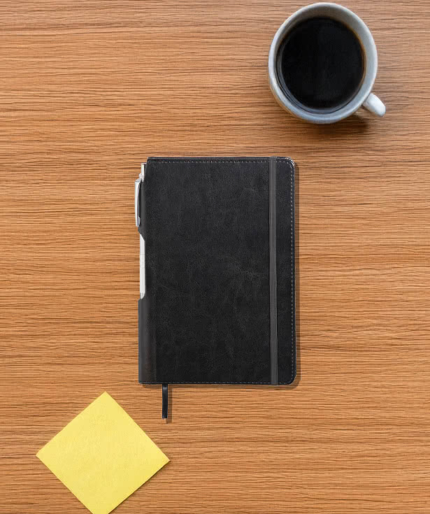 Viola Hard Cover Bound Notebook with Pen