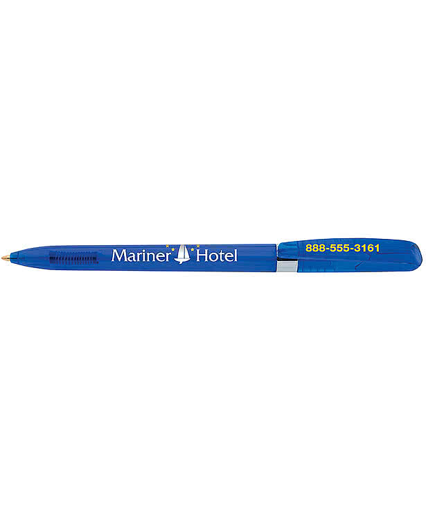 Pivo Clear Chrome Ballpoint Pen (black ink)