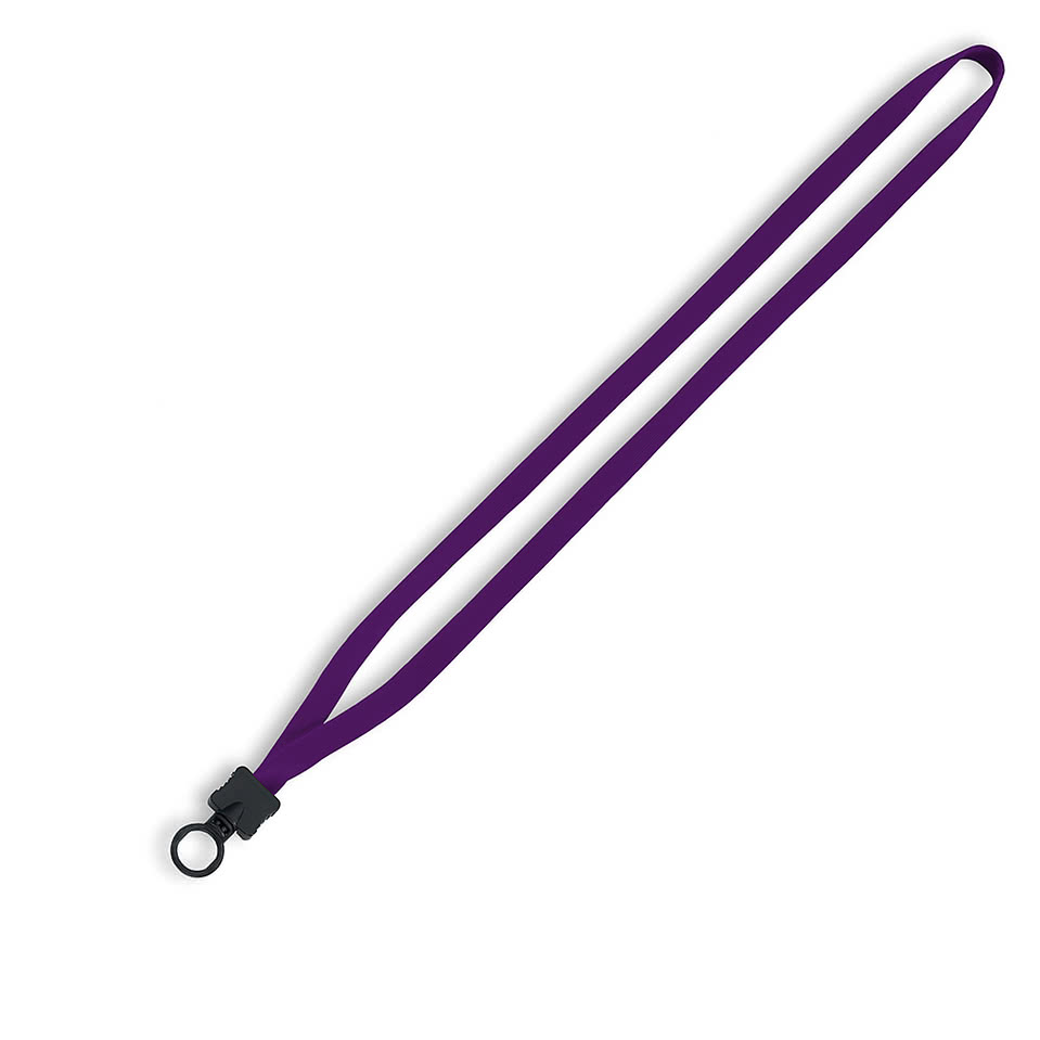 1/2" Cotton Lanyard with Plastic O-Ring and Clamshell