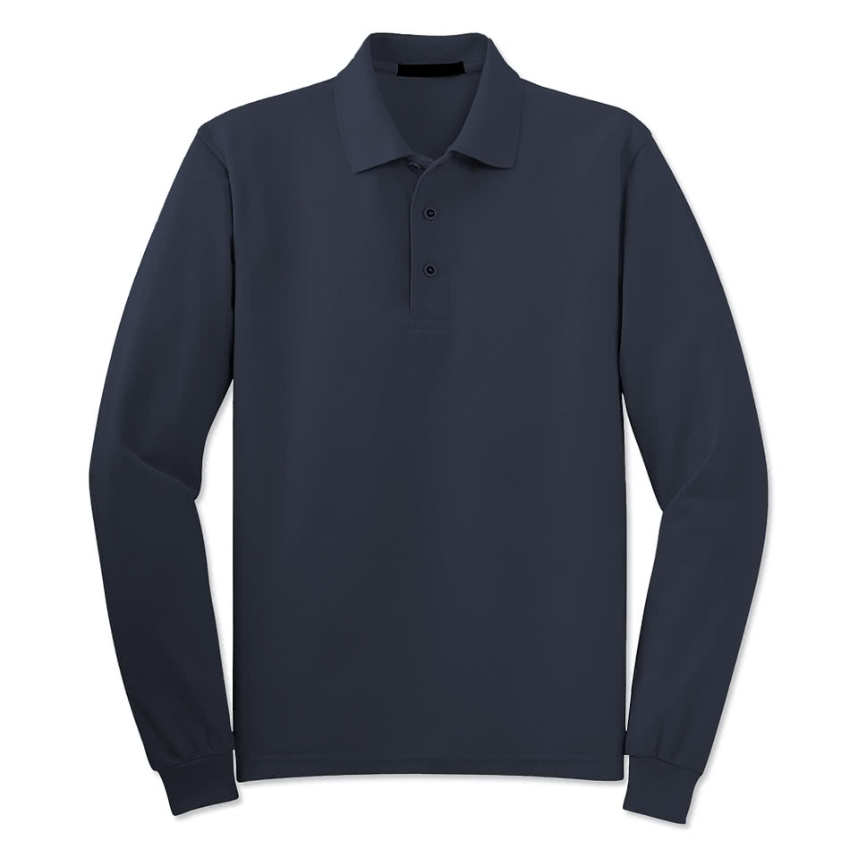 Blue Generation BLU-X-DRI Avenger Long Sleeve Performance Polo - Embroidered