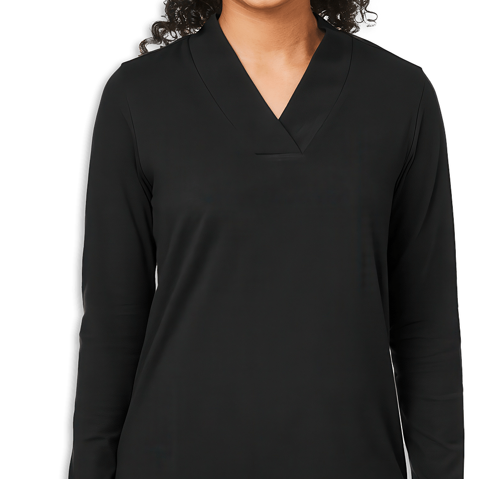 Devon & Jones Women's Raleigh Shawl Collar Long Sleeve Shirt - Printed-default