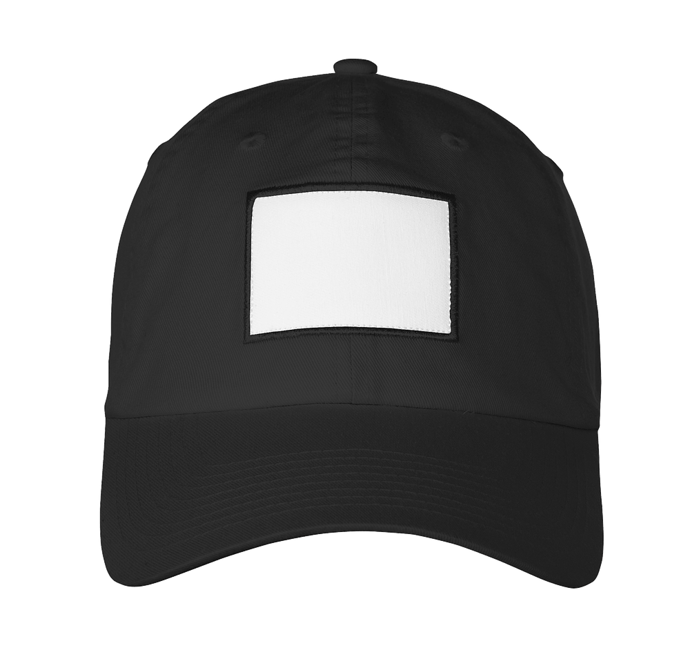 Ahead Largo Washed Twill Baseball Hat - White Rectangle Patch - Printed-default