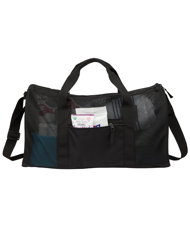 Full Color Mesh Recycled Duffel Bag