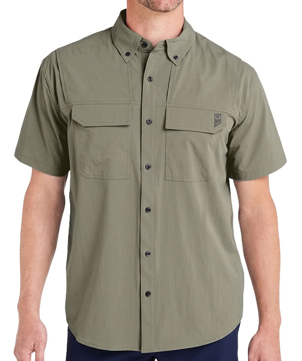 HUK Creekbed UPF 50+ Short Sleeve Fishing Shirt
