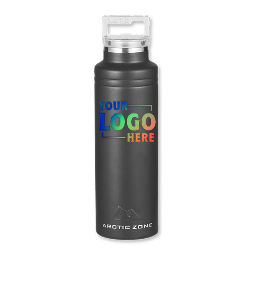 Arctic Zone 20 oz. Copper Vacuum Insulated Water Bottle in Black
