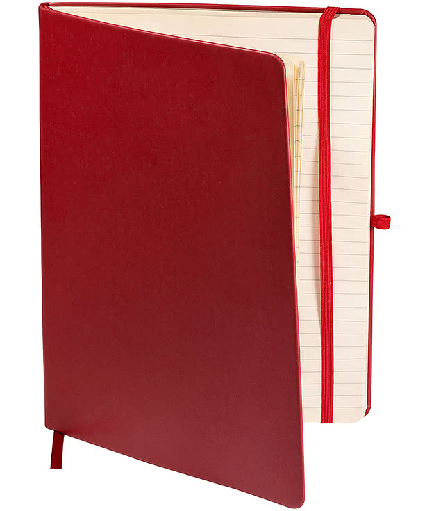 Debossed Leeman Tuscany Large Hard Cover Notebook