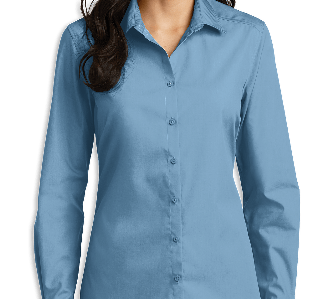 Port Authority Women's Carefree Poplin Dress Shirt - Printed-default