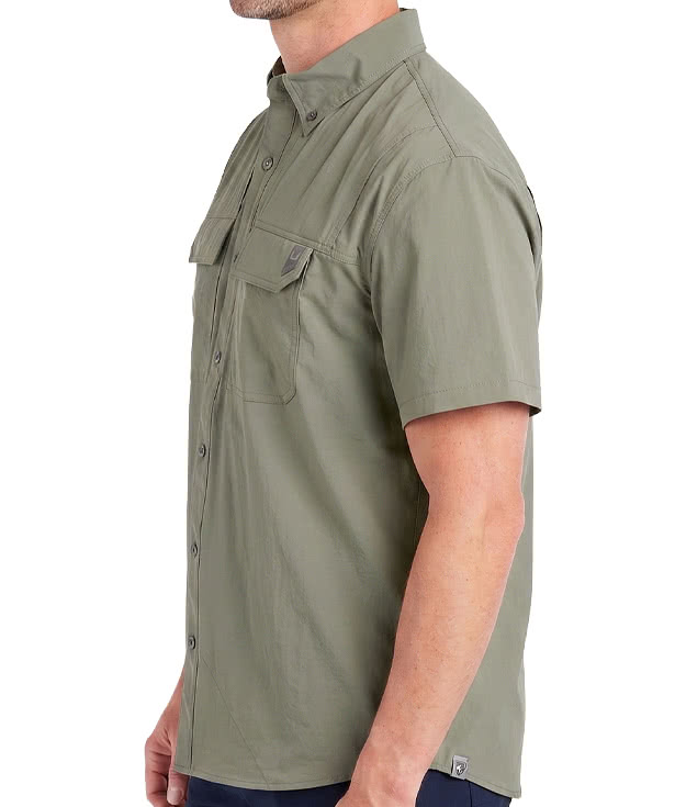 HUK Creekbed UPF 50+ Short Sleeve Fishing Shirt