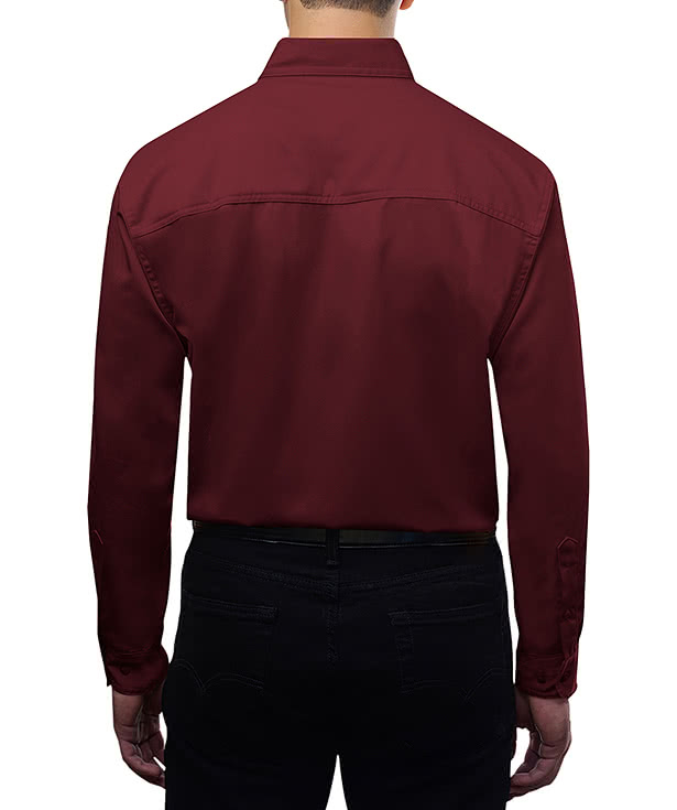 Blue Generation Value Long Sleeve Poplin Dress Shirt - Embroidered 