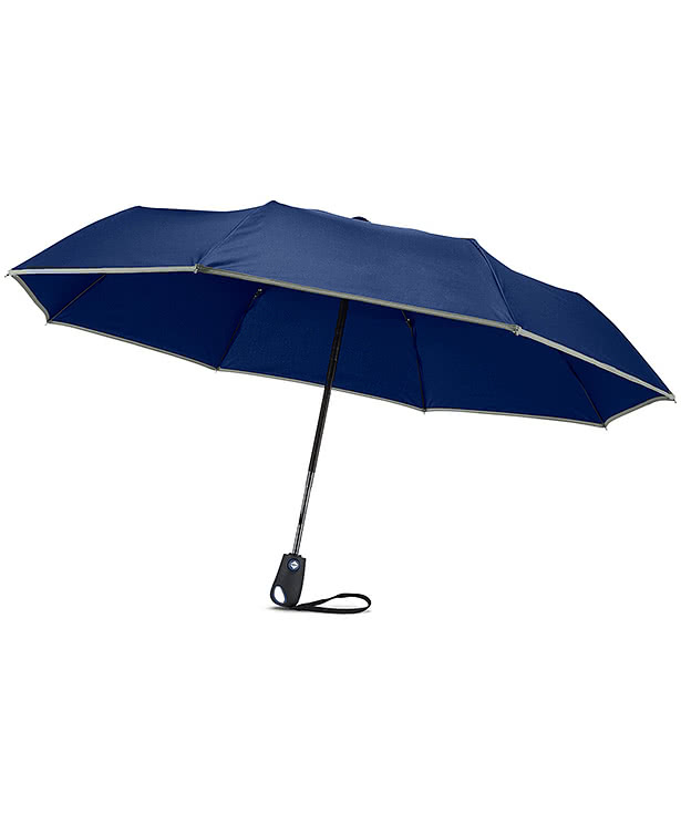 42" Auto-Open Umbrella With Reflective Trim