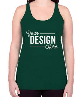 Bella + Canvas Women's Tri-Blend Racerback Tank - Color: Emerald Tri-Blend