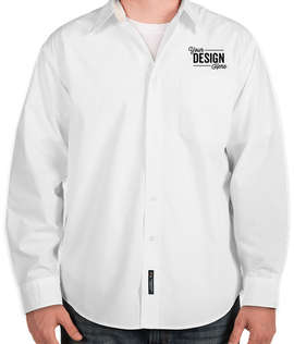 Port Authority Long Sleeve Easy Care Shirt - Color: White / Light Stone