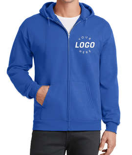Port & Company Core Zip Hoodie - Color: Royal