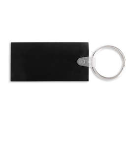 Rectangle PVC Keychain - Color: Black