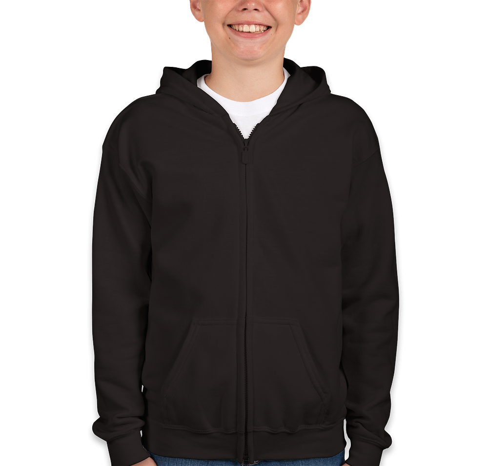 Canada - Gildan Youth Midweight Zip Hoodie-default