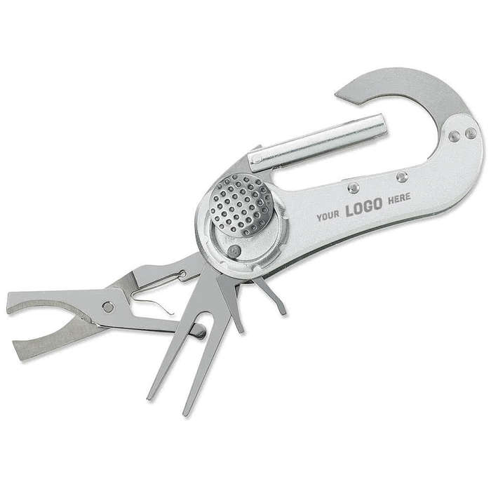 Laser Engraved Carabiner Golf Multi-Tool