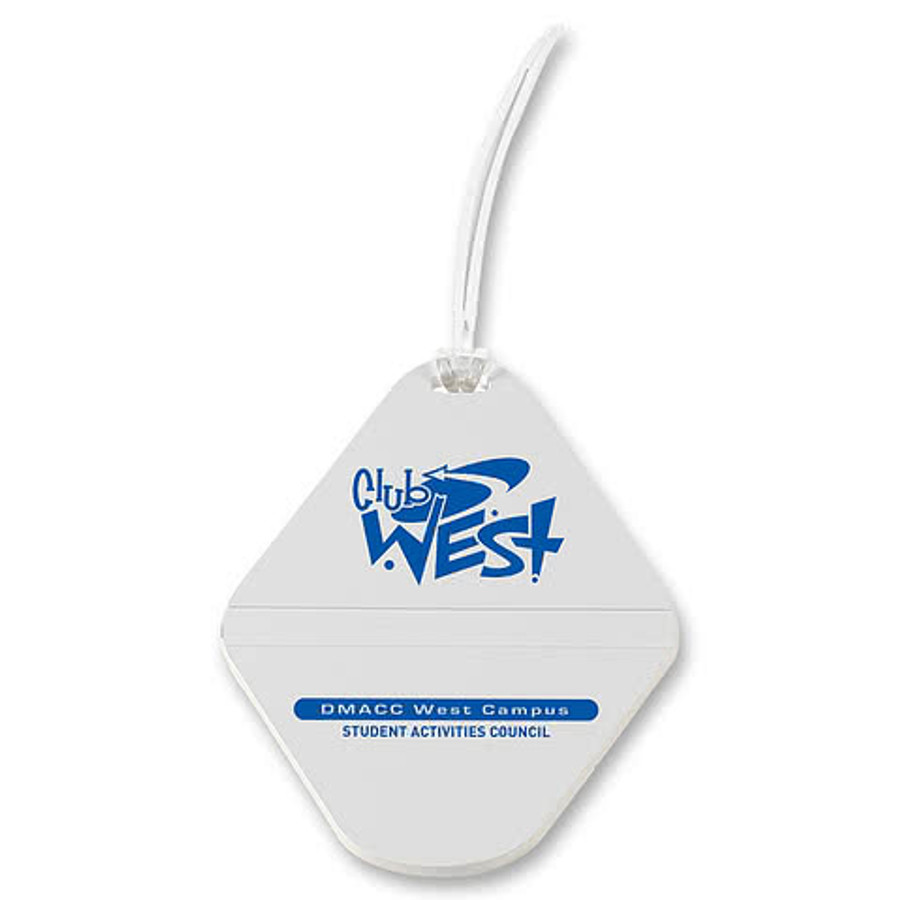 Tournament Golf Bag Tag in White