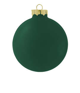 Glass Ball Tree Ornament - Color: Matte Green