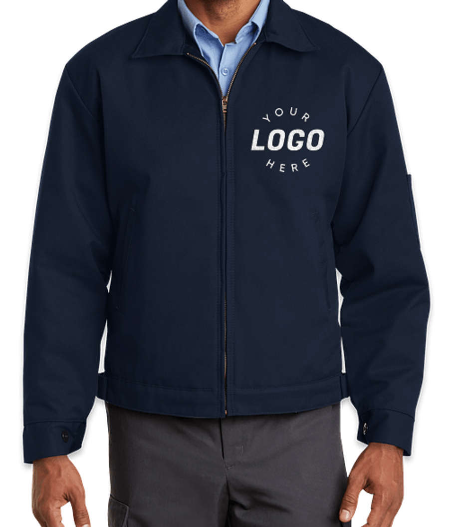 Red Kap Slash Pocket Work Jacket in Navy