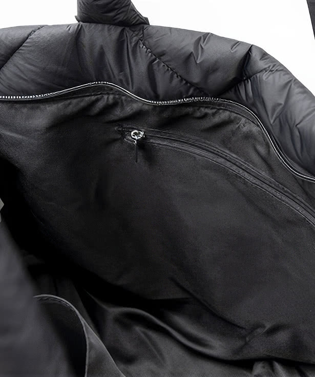 Luxe Large Quilted Nylon Tote Bag
