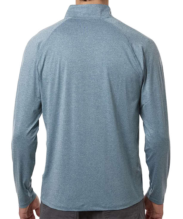 HUK Airweight Heather Quarter Zip Performance Shirt