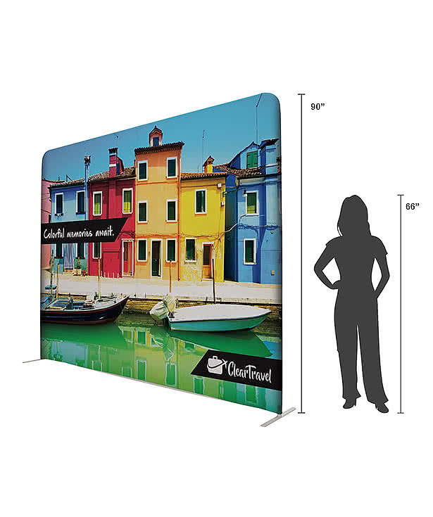 Full Color 115.5" x 91.25" Eurofit Straight Wall Display Kit