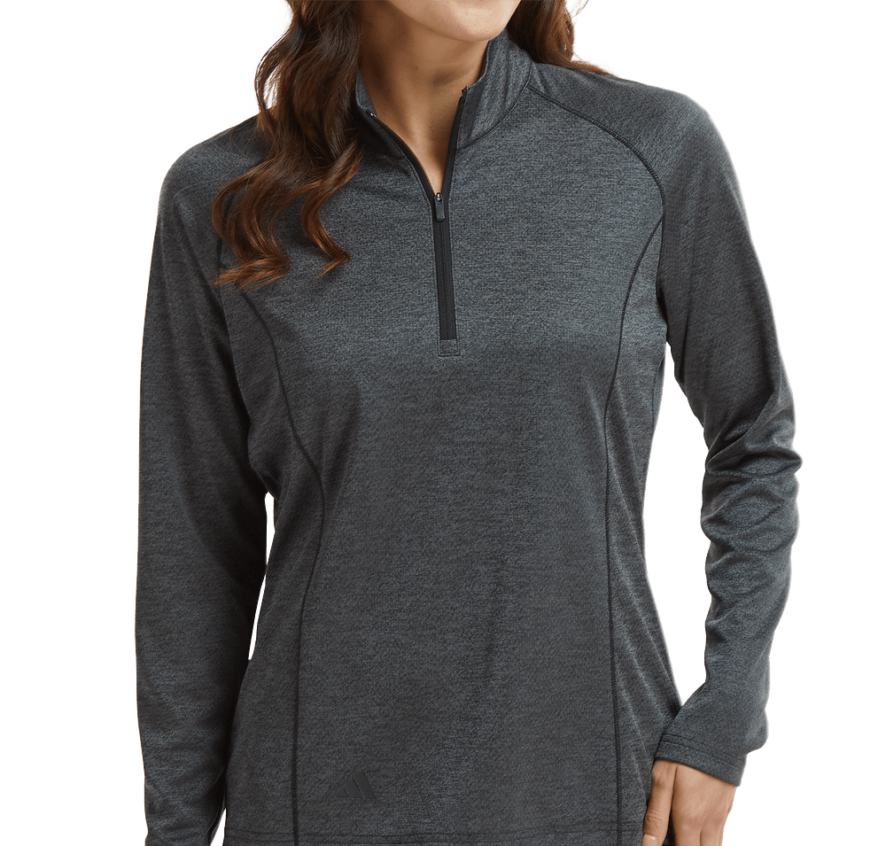 Adidas Women's Space Dyed Recycled Quarter Zip Shirt-default