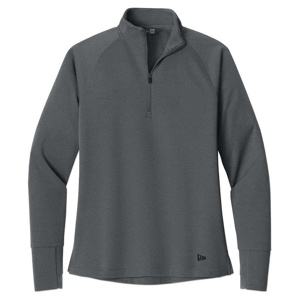 New Era Women's Stand Out Recycled Quarter Zip Sweatshirt - Embroidered