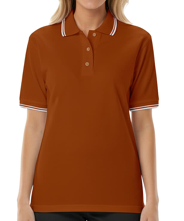 Blue Generation Women's Superblend Tipped Pique Polo