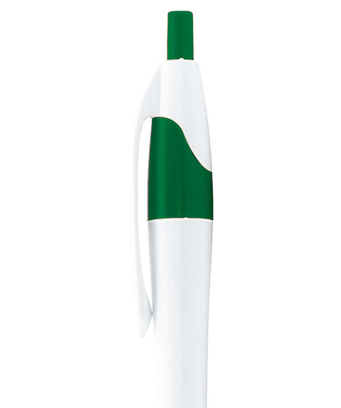 Dart White Body Retractable Pen (blue ink)