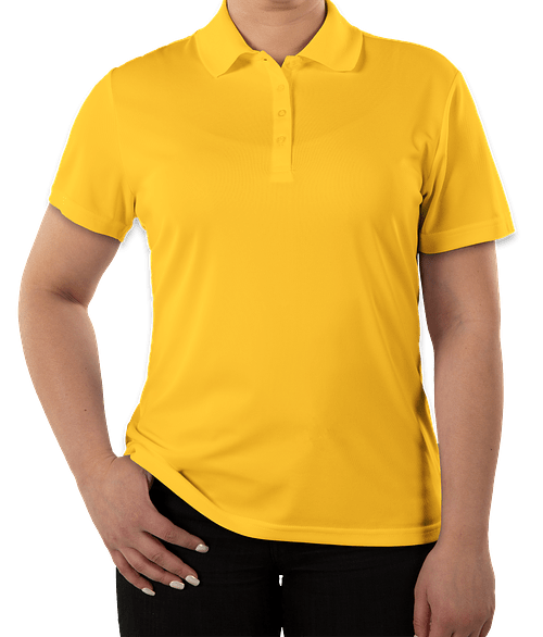 Core 365 Women's Performance Pique Polo - Embroidered in Campus Gold