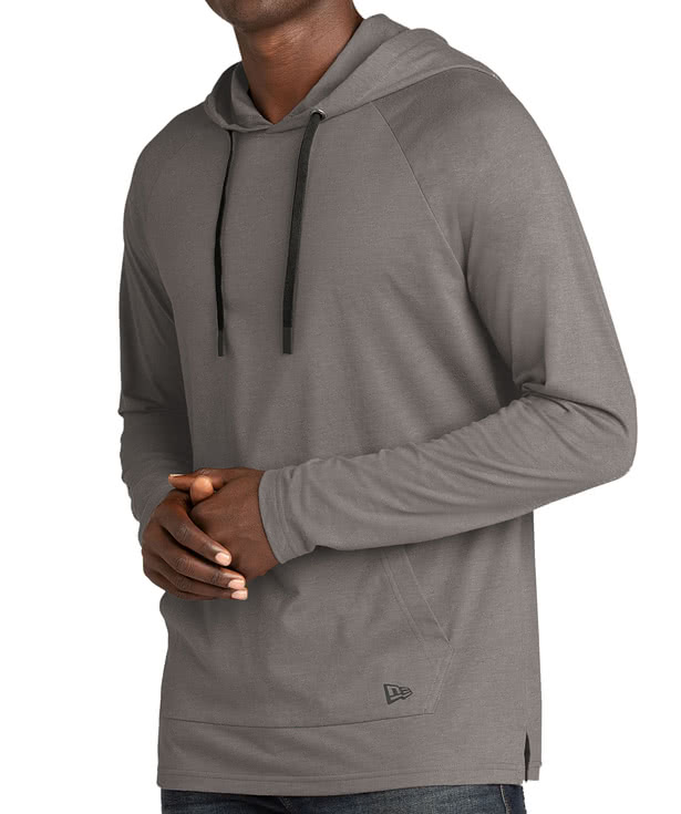 Custom New Era Tri‑Blend Long Sleeve Hooded Shirt - Design Long