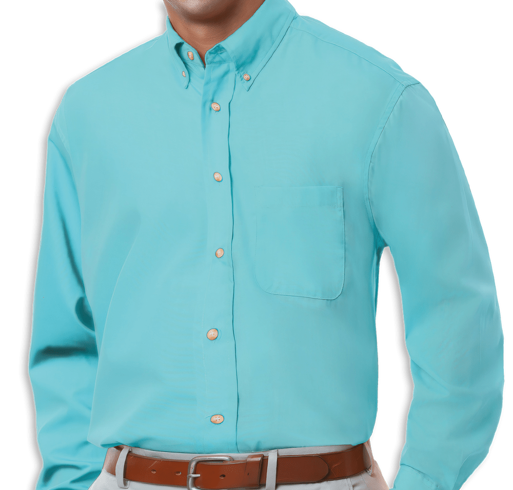 Blue Generation Superblend Poplin Long Sleeve Dress Shirt - Embroidered-default