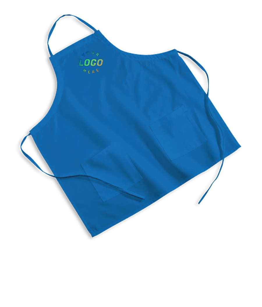 Two-Pocket Colored Poly/Cotton Twill BBQ Apron in Royal