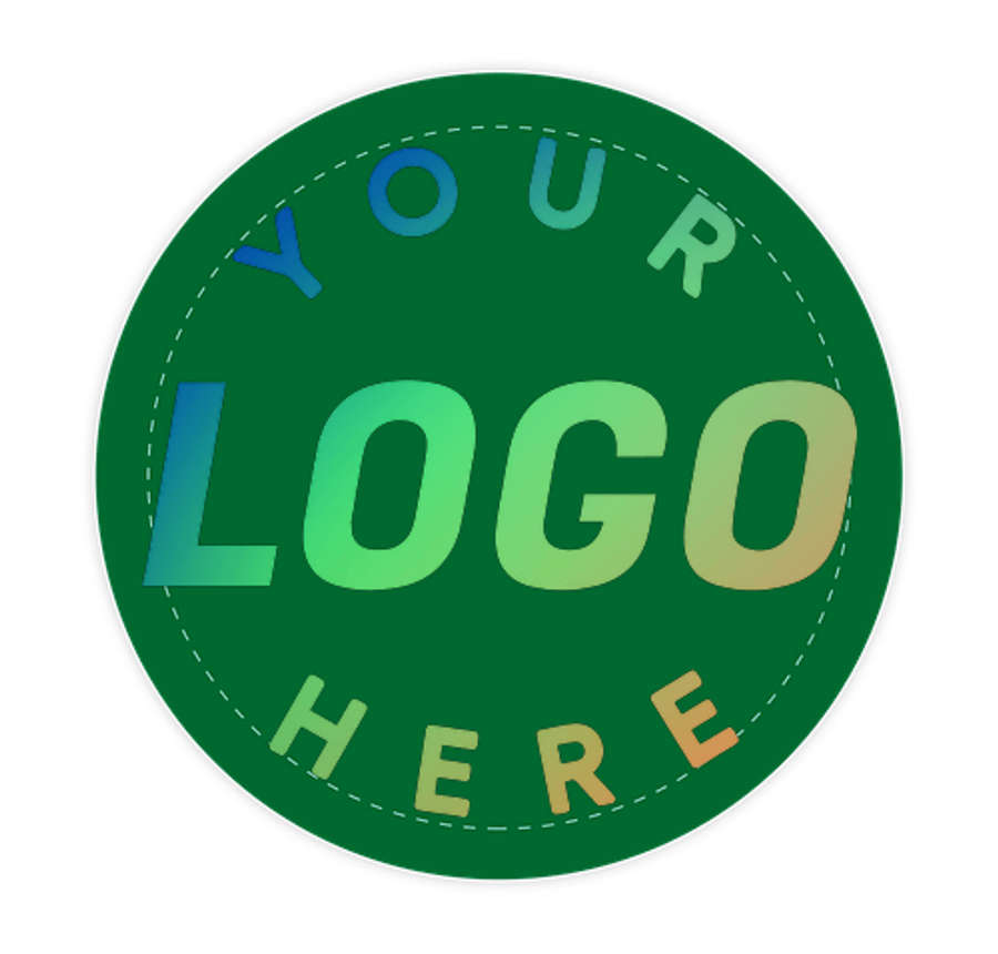 Full Color 2 in. Circle Magnet in Kelly Green