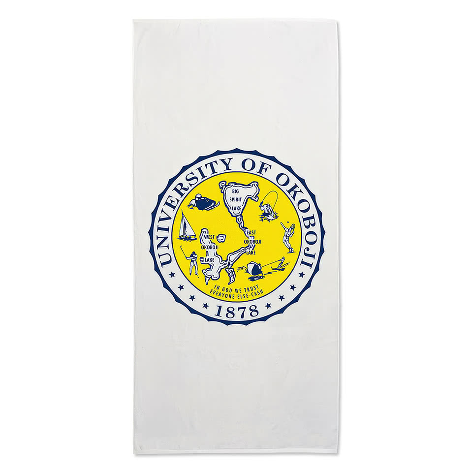Large Velour Beach Towel