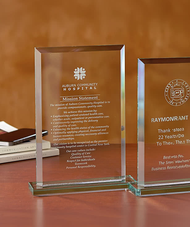 Beveled Rectangle - Large Award
