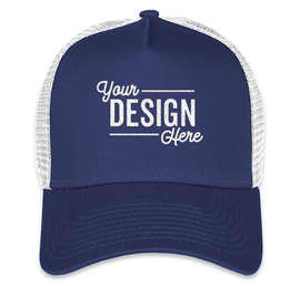 New Era 9FORTY Snapback Trucker Hat - Color: Royal / White