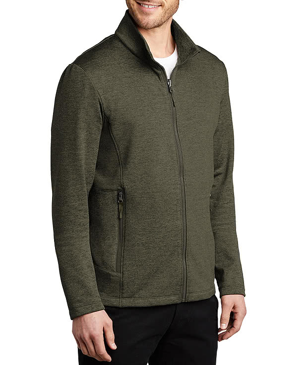 Port Authority Collective Striated Tech Fleece Jacket - Printed
