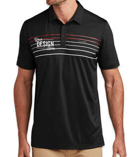 TravisMathew Coto Striped Performance Polo - Color: Black